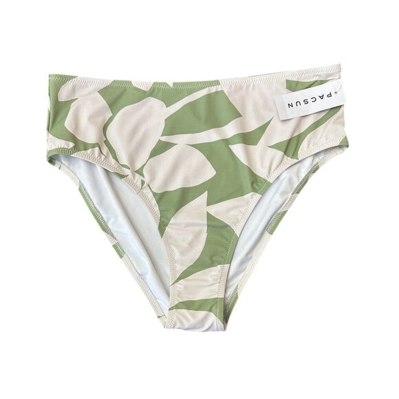 NWT Poolside Paradiso Palm Islander Hi Waist Swim Bottom Size Large 12 - Picture 3 of 8